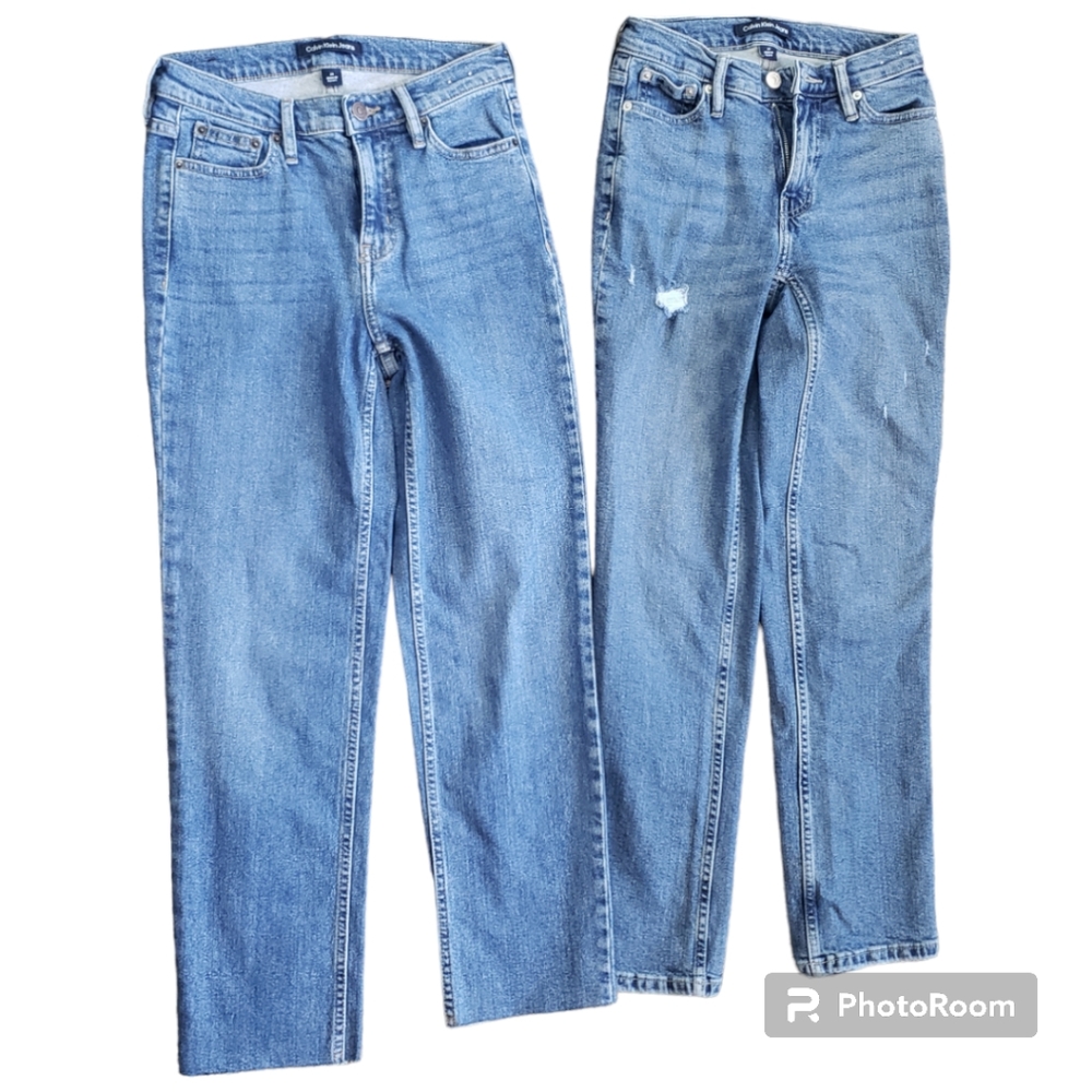 Calvin Klein Women's Jeans Size 24 Bundle Of 2